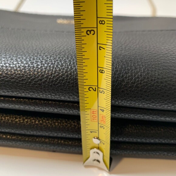 GUESS Never Used Lila Mini Charm Double Zip Crossbody Chain Purse Bag - Black - Picture 13 of 14